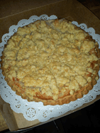 Apple crumb pie